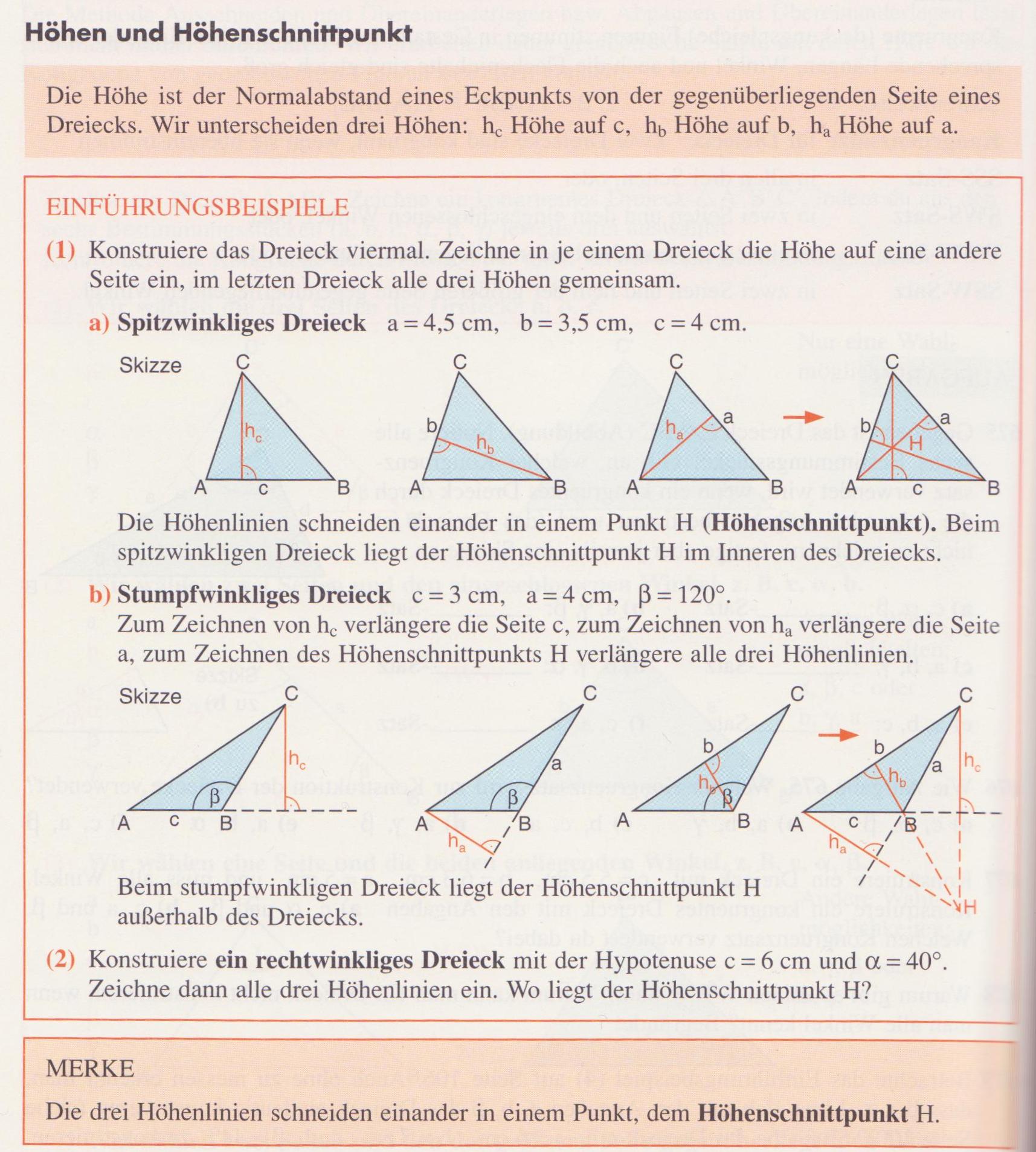 Einteilung der Dreiecke – GeoGebra