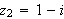 $z_{2}=1-i$