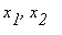 x[1], x[2]