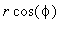 r*cos(phi)