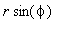 r*sin(phi)