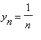 y[n] = 1/n
